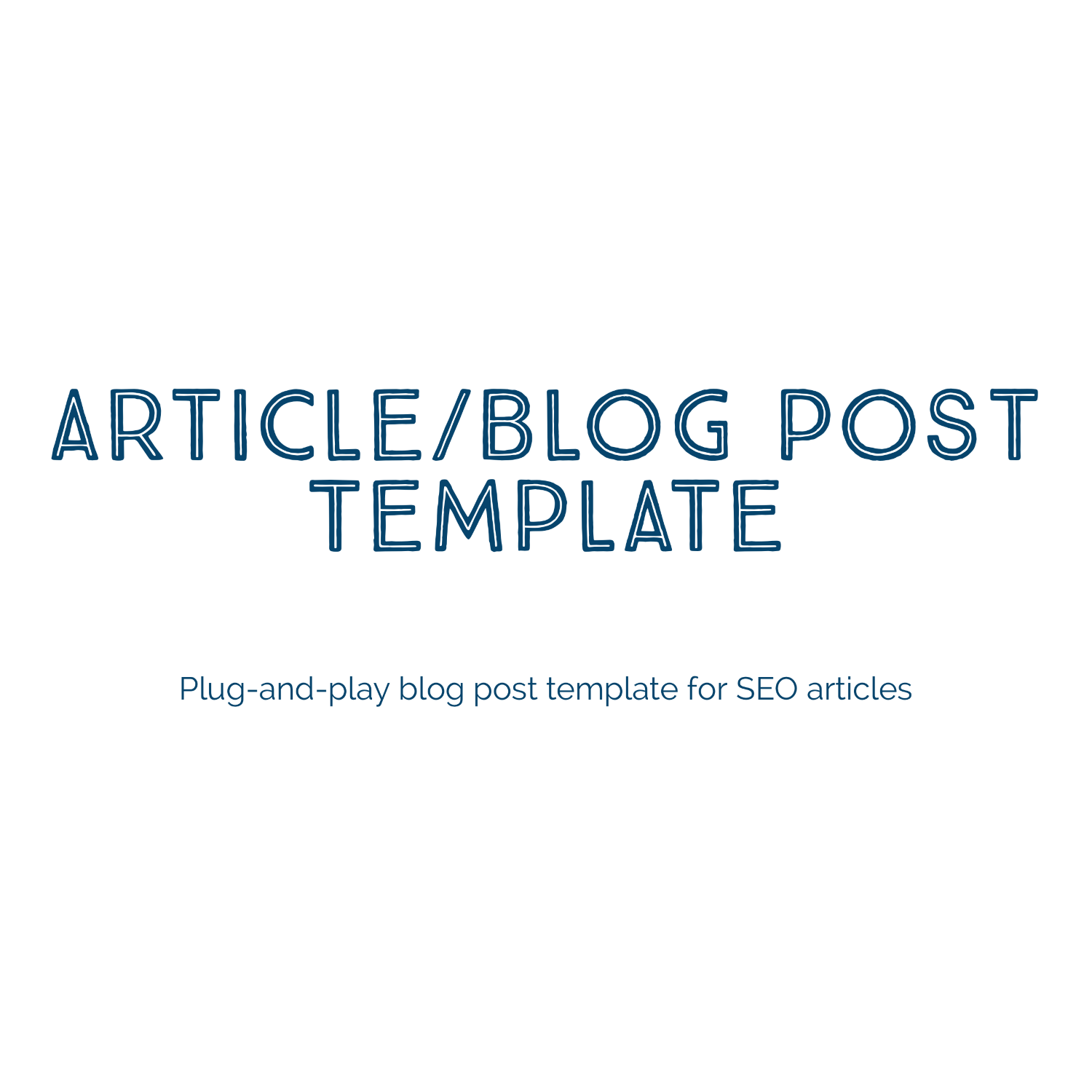 article blog post template