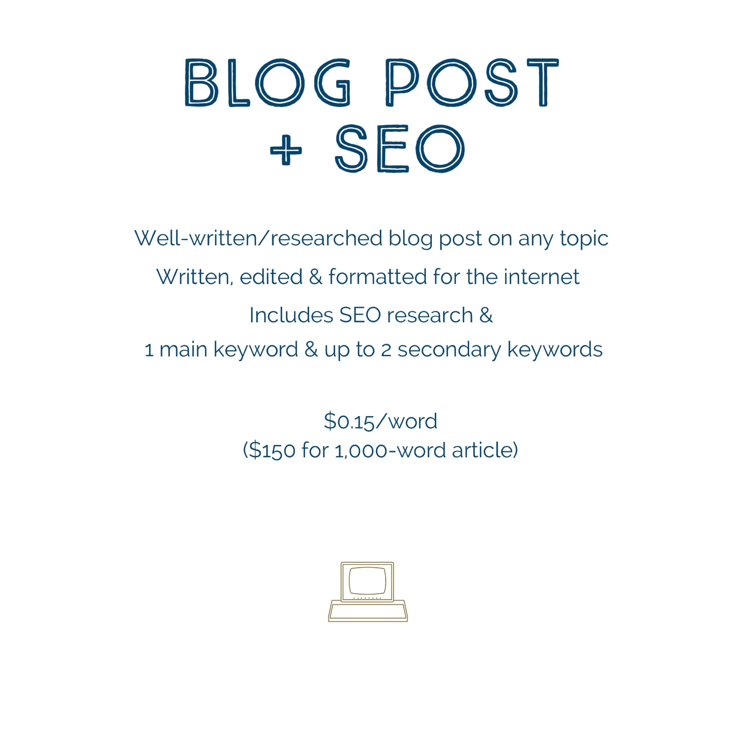 content seo services - blog post + seo